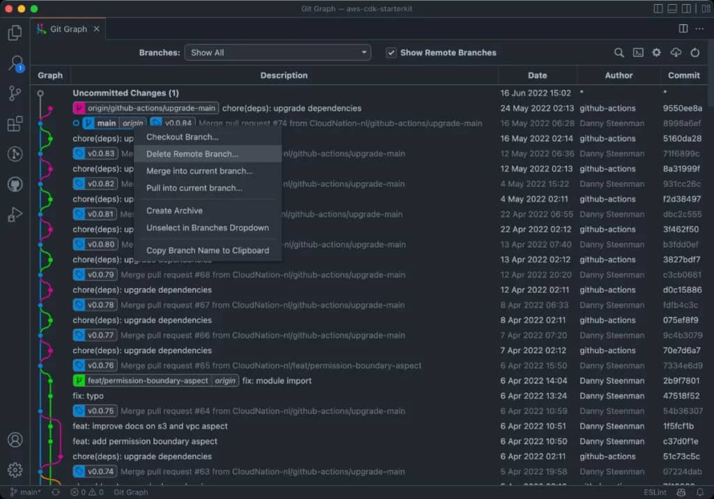 gitgraph vscode