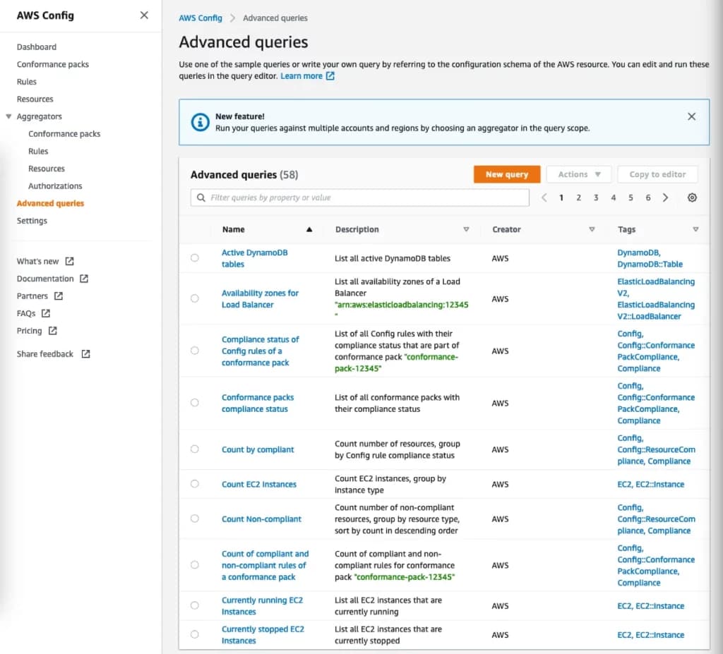 AWS Config advanced queries AWS Config advanced queries