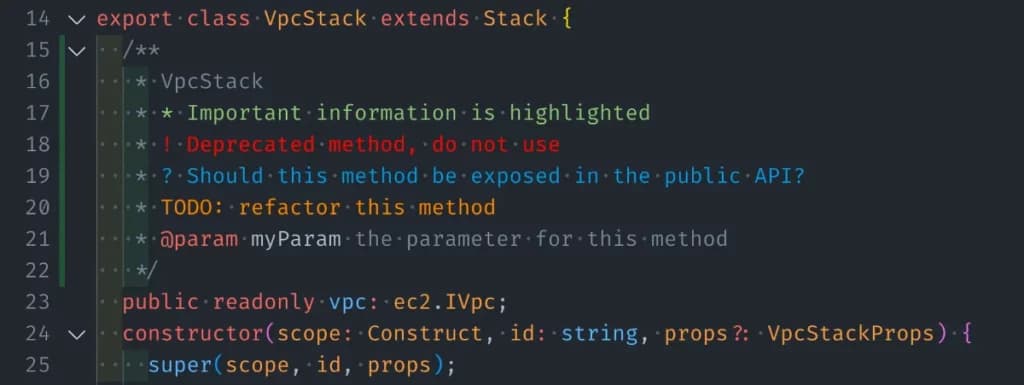 Better comments VS Code extension example of comment highlighting Better comments VS Code extension example of comment highlighting