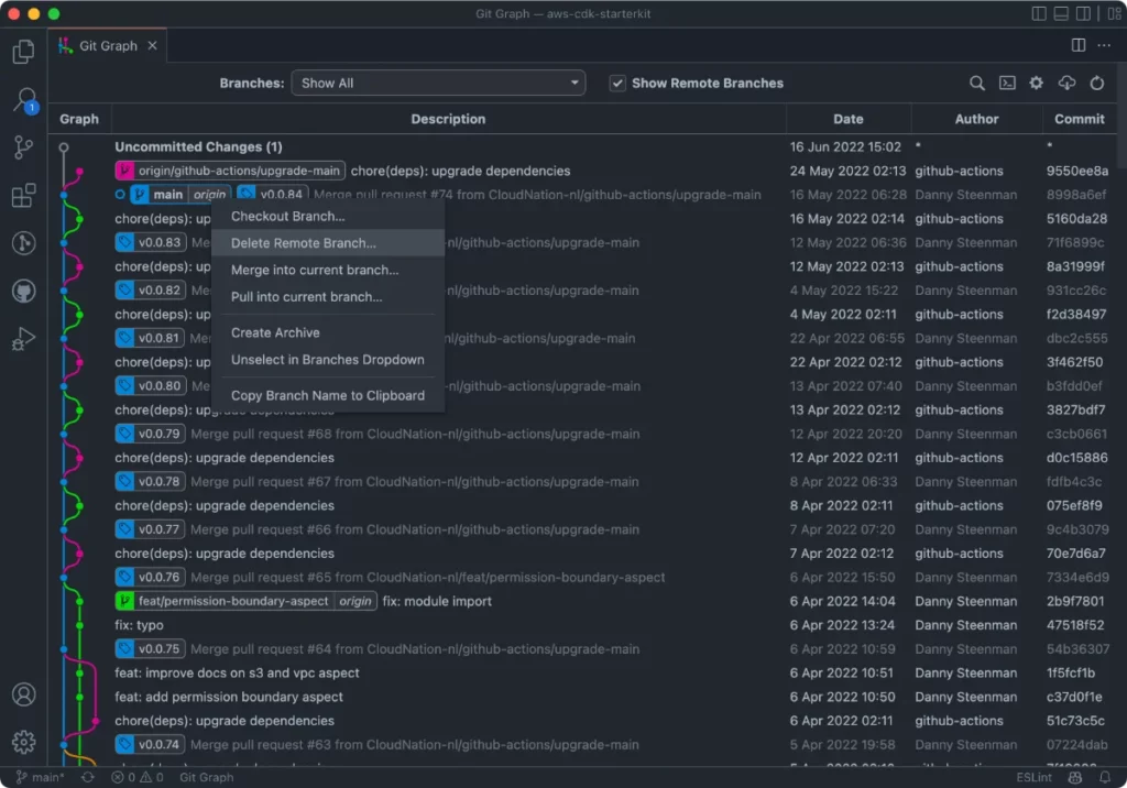 gitgraph vscode